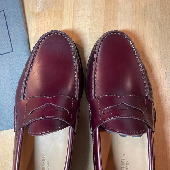 Jack Erwin "Charlie" Burgundy Penny Loafer  NIB - Picture 3 of 9
